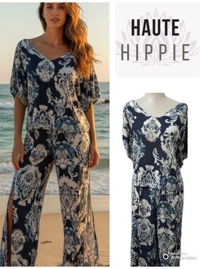 Haute Hippie Navy & White Matching Resort Set